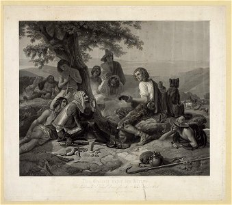 Don Quixote unter der Hirten-Der koelnische Kunst Verein fur die Jahre 1845 & 1846 - gemalt von A. Schroedter ; gestochen von Jazet in Paris. LCCN91726502