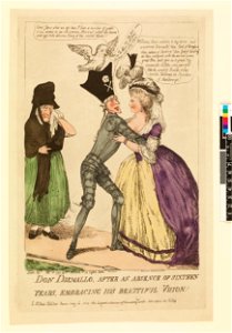 Don Dismallo, after an absence of sixteen years, embracing his beautiful vision! (BM 1868,0808.5973)