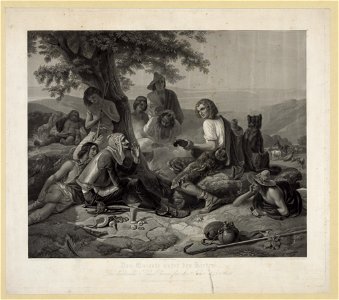 Don Quixote unter der Hirten-Der koelnische Kunst Verein fur die Jahre 1845 & 1846 - gemalt von A. Schroedter ; gestochen von Jazet in Paris. LCCN91726502