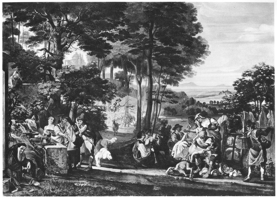Deutschrömer Am Brunnen von Arriccia
