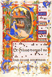 Don Silvestro dei Gherarducci - Nativity, in an initial P - Google Art Project
