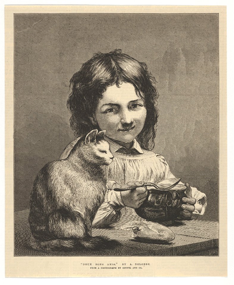 Deux Bons Amis, from the Illustrated London News MET DP834450