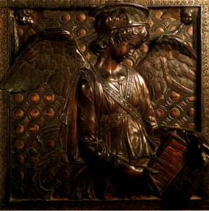 Donatello, simbolo dell'evangelista matteo