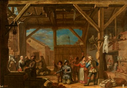 Don Quijote armado caballero, de Valero Iriarte (Museo del Prado)