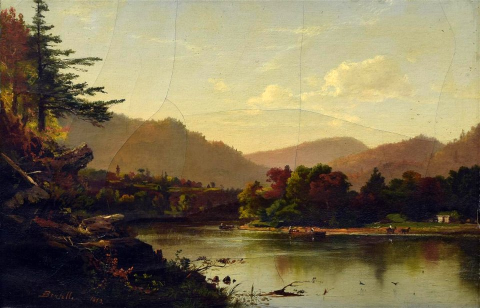 DeWitt Clinton Boutelle - Landscape, Scene near Bethlehem, Pa - 1921.246.1 - Reading Public Museum