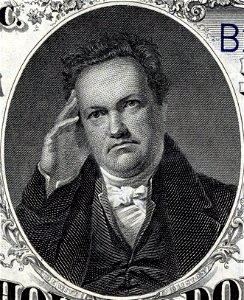 DeWitt Clinton Engraved Portrait. Free illustration for personal and commercial use.