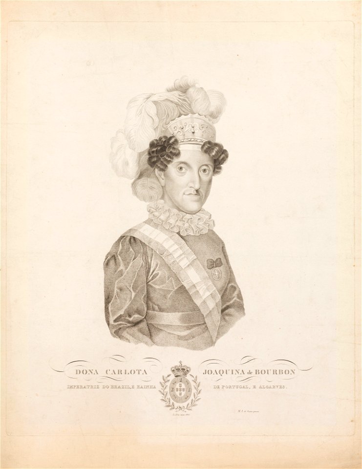 Dona Carlota Joaquina de Bourbon Imperatriz do Brazil, e Rainha de Portugal e Algarves, da Coleção Brasiliana Iconográfica