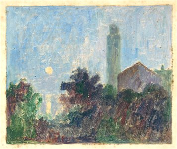 Dezider Czölder - Landscape with a Church - O 5565 - Slovak National Gallery