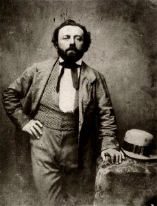 Deutscher Photograph um 1860 - Porträt des Schriftstellers Bertold Auerbach (1812-1882) (Zeno Fotografie)