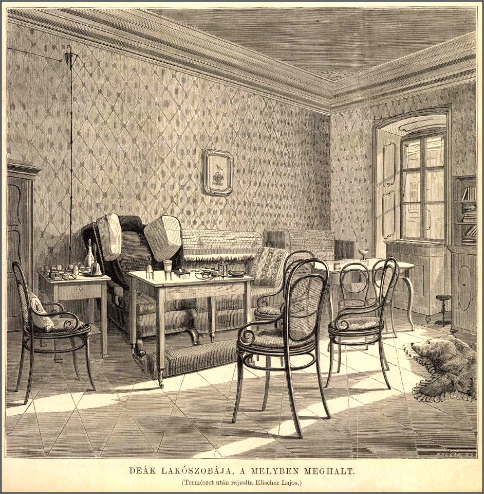 Deák Ferenc szobája. Vasárnapi Ujság, 1876. február 13