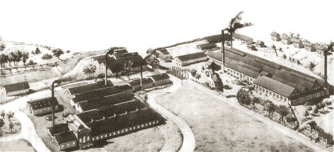 Deutsche Spiegelglas AG Werk Freden 1900