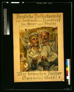 Deutsche Volksspende zum Ankauf von Lesestoff für Heer und Flotte - Max Antlers. LCCN2004665804