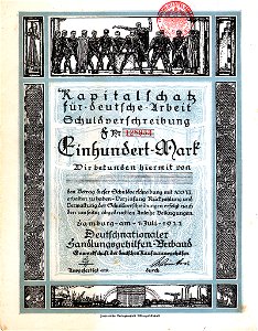 Deutschnationaler Handlungsgehilfen-Verband 100 Mk 1922