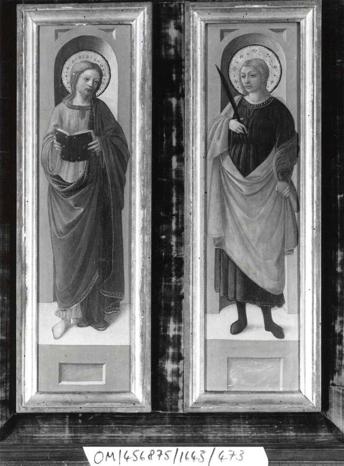 Diamante - San Giovanni Evangelista, Santa martire, Asta Sotheby's, Londra, 1465 ca. - 1475 ca