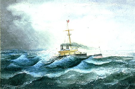 Devastation Taking a Dive off Bantry September 15th 1873 (one of two) RMG PU6252