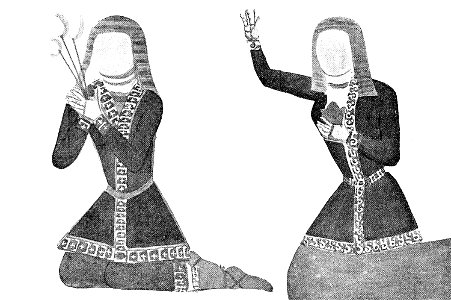 Devotees in the cave of the Hippocampi