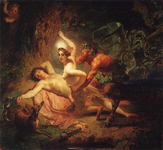 Diana, Endymion and Satyr by Karl Briullov