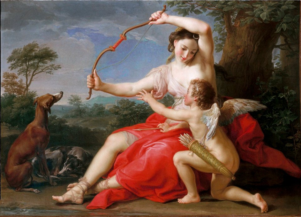 Diane et Cupidon by Pompeo BatoniFXD