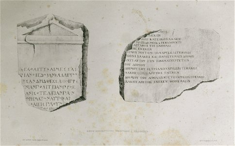 Deux inscriptions trouvées à Mésembrie - Sayger C - 1834