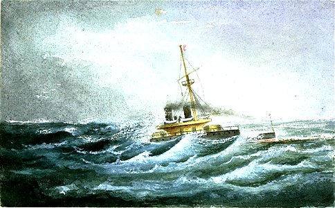 Devastation Taking a Dive off Bantry September 15th 1873 (two of two) RMG PU6253