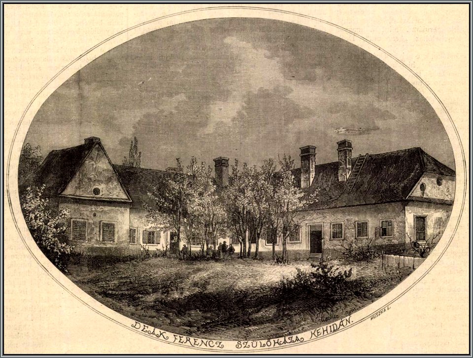 Deák Ferenc szülőháza Kehidán. Mo. és a Nagyvilág, 1873