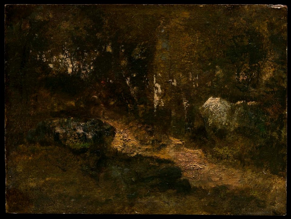 Narcisse Virgile Diaz de la Peña - Path in the Forest - 77.138 - Museum of Fine Arts