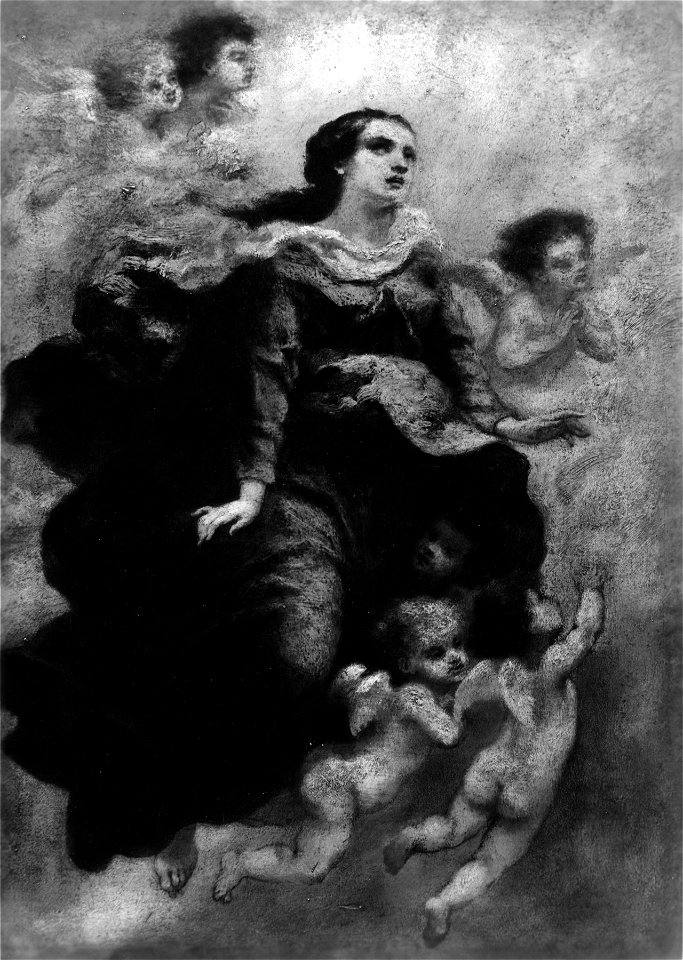 Narcisse Virgile Diaz de la Peña - The Assumption - Walters 37145
