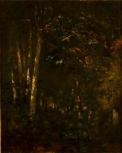 Virgilio Narcisso Diaz de la Pena - In het bos van Fontainebleau (Forêt de Fontainebleau) - 0403 - Rijksmuseum Twenthe