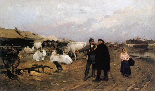 Deák-Ébner, Lajos - Market Scene