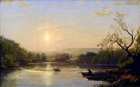 DeWitt Clinton Boutelle - Landscape Scene Near Bethlehem, Pennsylvania - 1921.247.1 - Reading Public Museum