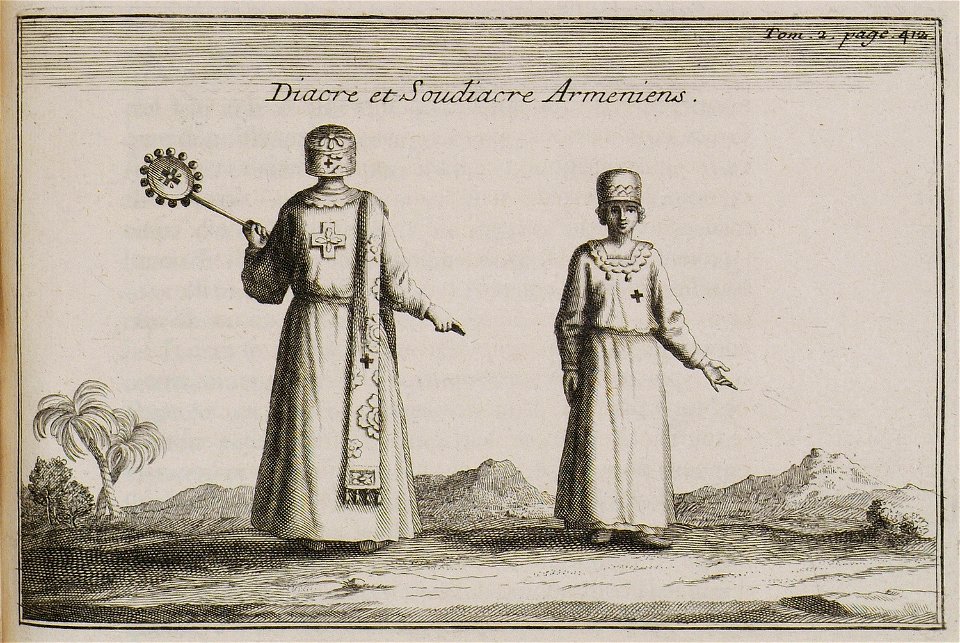 Diacre et Soudiacre Armeniens - Tournefort Joseph Pitton De - 1717