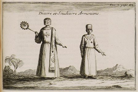 Diacre et Soudiacre Armeniens - Tournefort Joseph Pitton De - 1717