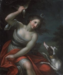 Diana and her hound