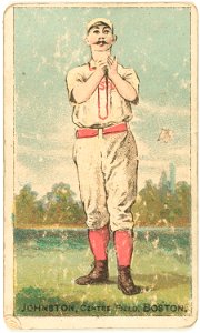 Dick Johnston, Boston Beaneaters, baseball card portrait LCCN2007680750
