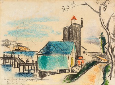 Long Island by Preston Dickinson, watercolor