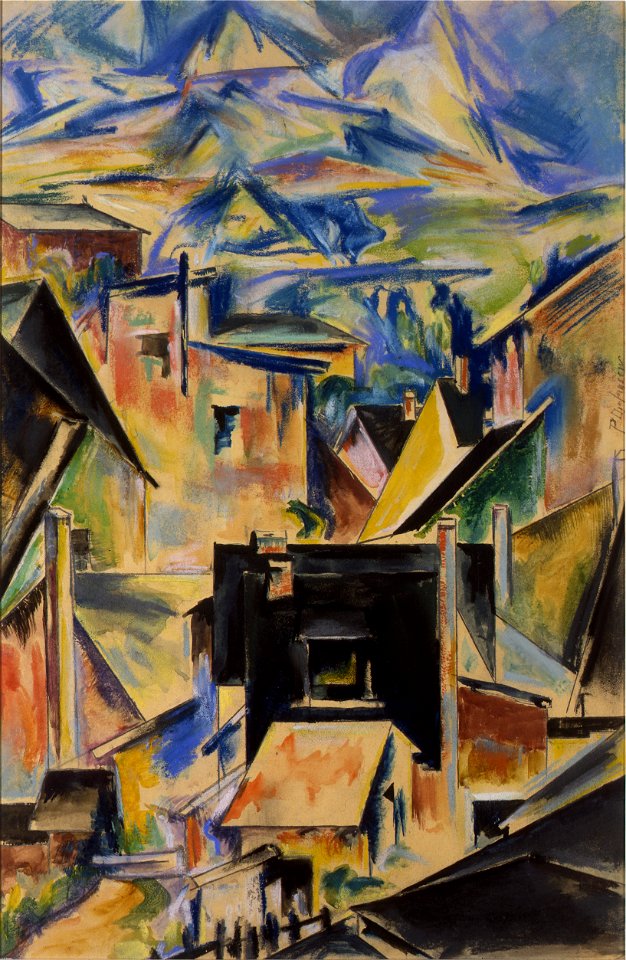 The Black House by Preston Dickinson, Columbus Museum of Art 
