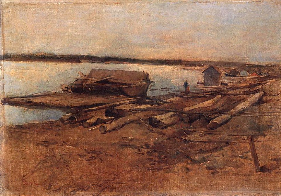 Deák-Ébner, Lajos - Riverscape (ca 1877)