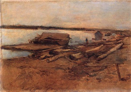 Deák-Ébner, Lajos - Riverscape (ca 1877)