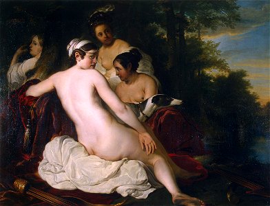 Diana with her nymphs by Jacob Adriaensz Backer