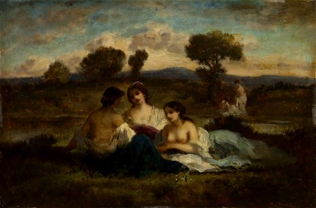 Imitator of Narcisse Diaz de la Peña - The Bathers (after 1847)