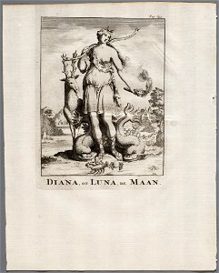 Diana, of Luna, de maan, objectnr A 42112