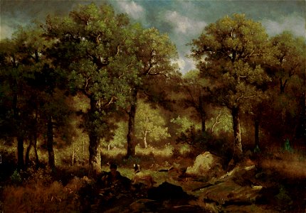 Narcisse Virgile Diaz de la Peña - Forest Interior at Fontainebleau , Inside the Forest from Fontainebleau - A II 804 - Finnish National Gallery