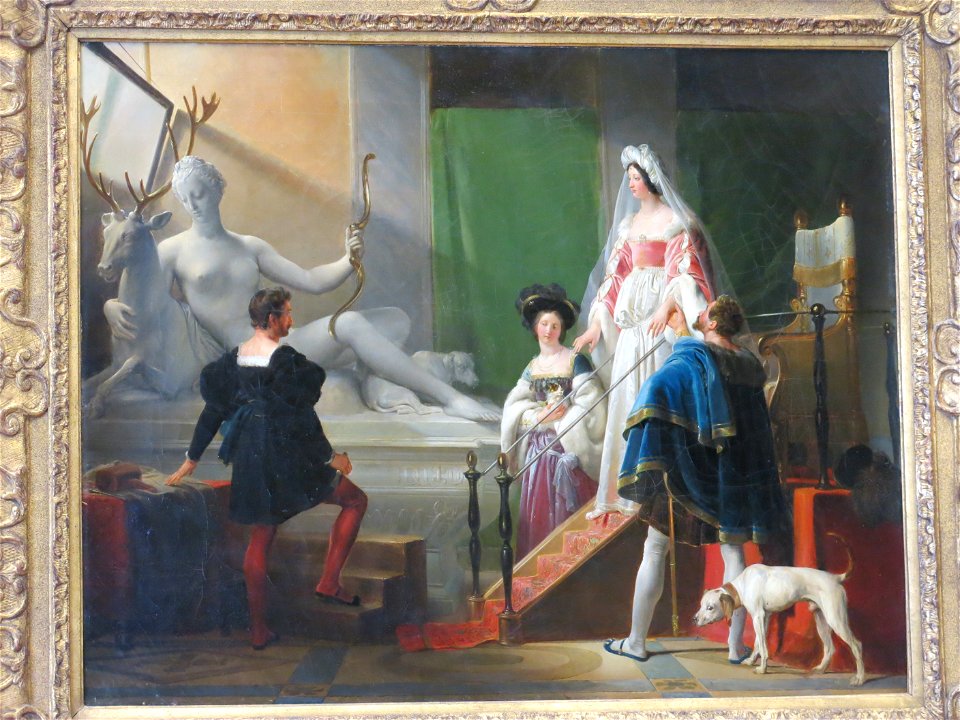 Diane de Poitiers visitant l'atelier de Jean Goujon (Louvre, RF 1997-38)