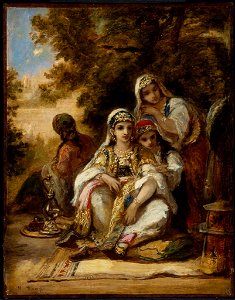 Narcisse Virgile Diaz de la Peña - Young Women in Turkish Costume - 30.501 - Museum of Fine Arts