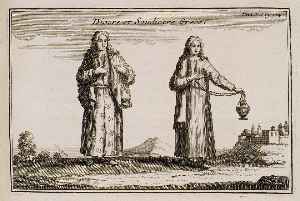 Diacre et Soudiacre Grecs - Tournefort Joseph Pitton De - 1717