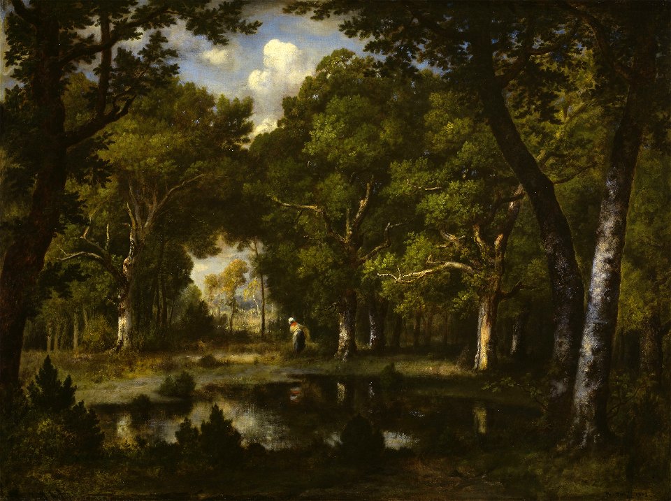 Narcisse Virgile Diaz de la Peña - Pond in the Woods - 1922.4455 - Art Institute of Chicago
