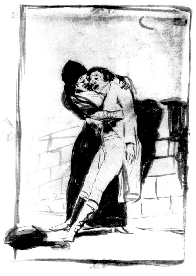 Dibujo preparatorio 1 Capricho 10Goya