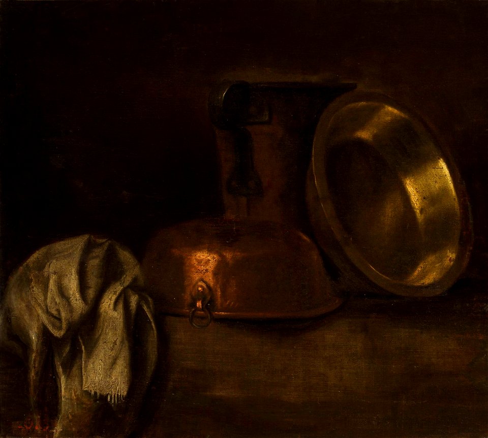 Dichtl Still life with copper pots