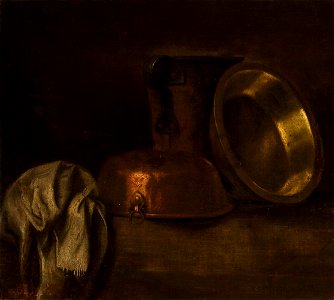 Dichtl Still life with copper pots