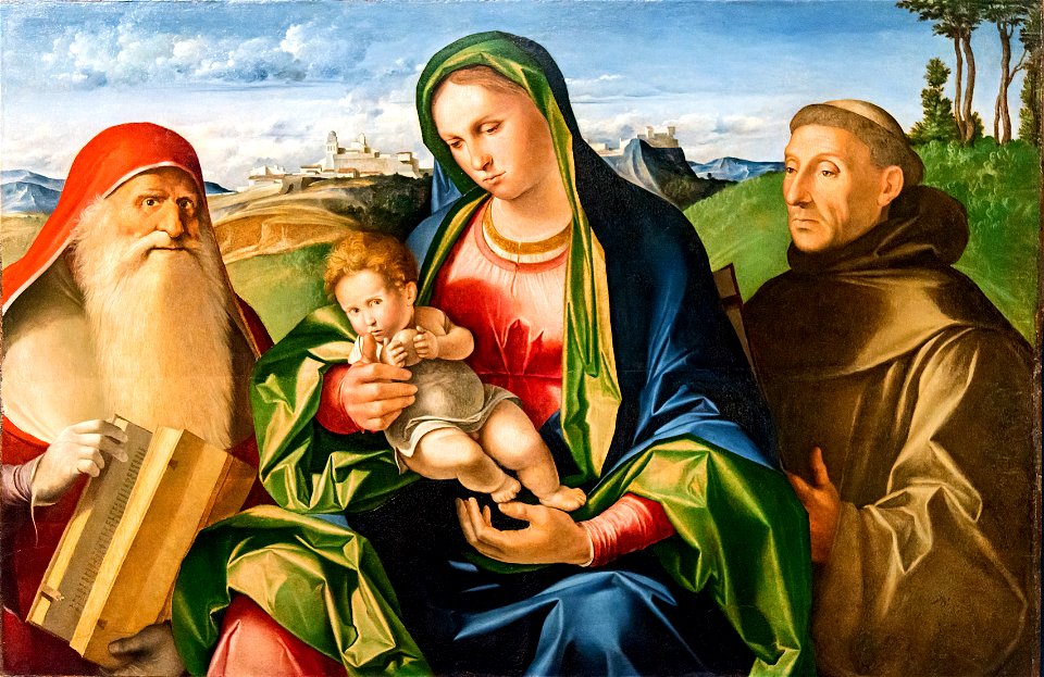 Accademia - Madonna col Bambino tra San Girolamo e San Francesco di Benedetto Diana